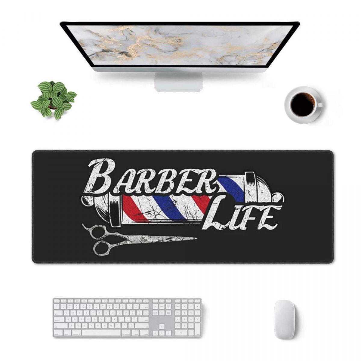 Gaming Accessories Shop - Büyük Mouse Pad Berber Dükkanı Tabelası