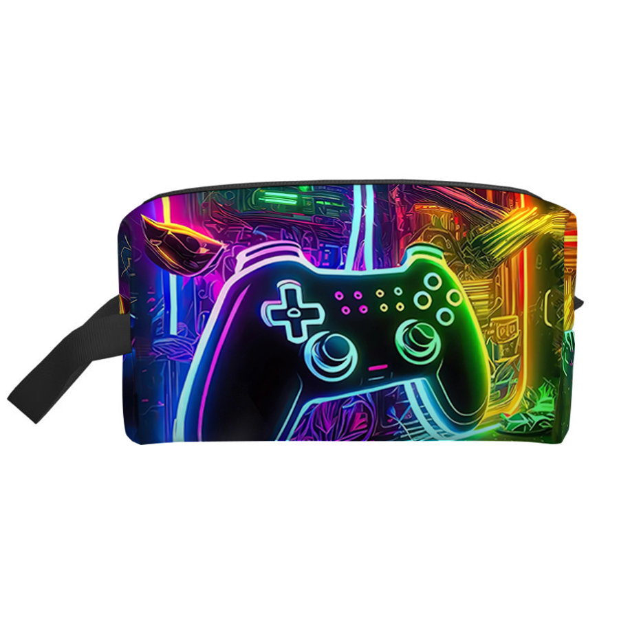 Gaming Accessories For Kids - GamePad Desenli Kozmetik Çantası Erkek ve