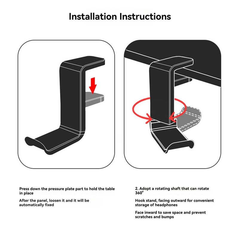 A53M-360 °   Döner Kulaklık St - Gaming Accessories Wall Mount incelemesi ve fiyatı