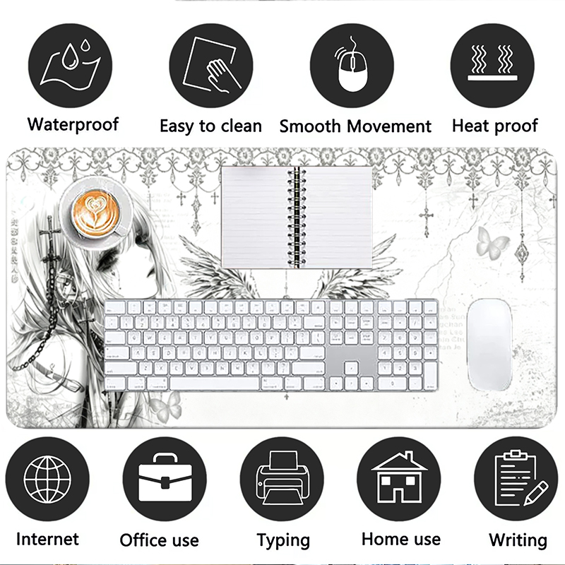 Deri Mousepad Siyah Beyaz Anim - Gaming Accessories Setup incelemesi ve fiyatı